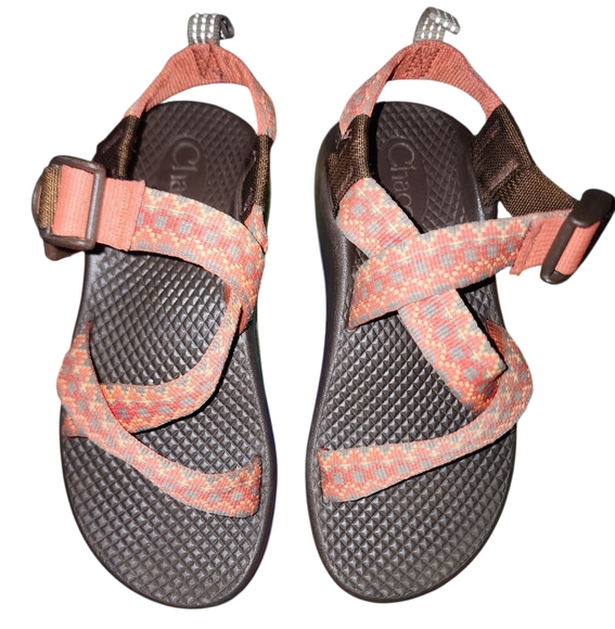 Chaco Other - Kids Chaco Adjustable Sandals in Coral and Chocolate Size 12 Unisex